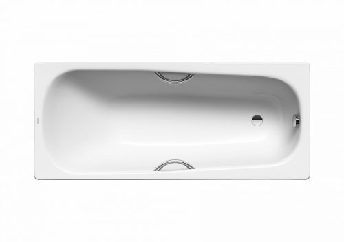 Стальная ванна Kaldewei SANIFORM PLUS STAR Mod. 333, 1600*750*410, alpine white, без ножек, с отверстиями для ручек в Абинске