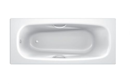 BLB UNIVERSAL ANATOMICA HG Стальная ванна 170*75, с отверстиями для ручек, белая в Абинске
