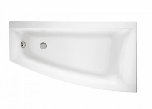 Cersanit VIRGO MAX Асимметричная акриловая ванна 160x90, правосторонняя, без ножек, белая в Абинске