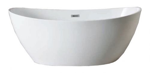 Ванна акриловая Azario GLASGOW 1660*780*665, свободностоящая, в комплекте с сифоном и металлической рамой в Абинске