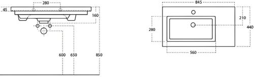 Раковина STWORKI 85 4085-KL в Абинске