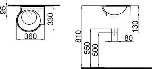 Рукомойник STWORKI 36 K0201-0365 R в Абинске